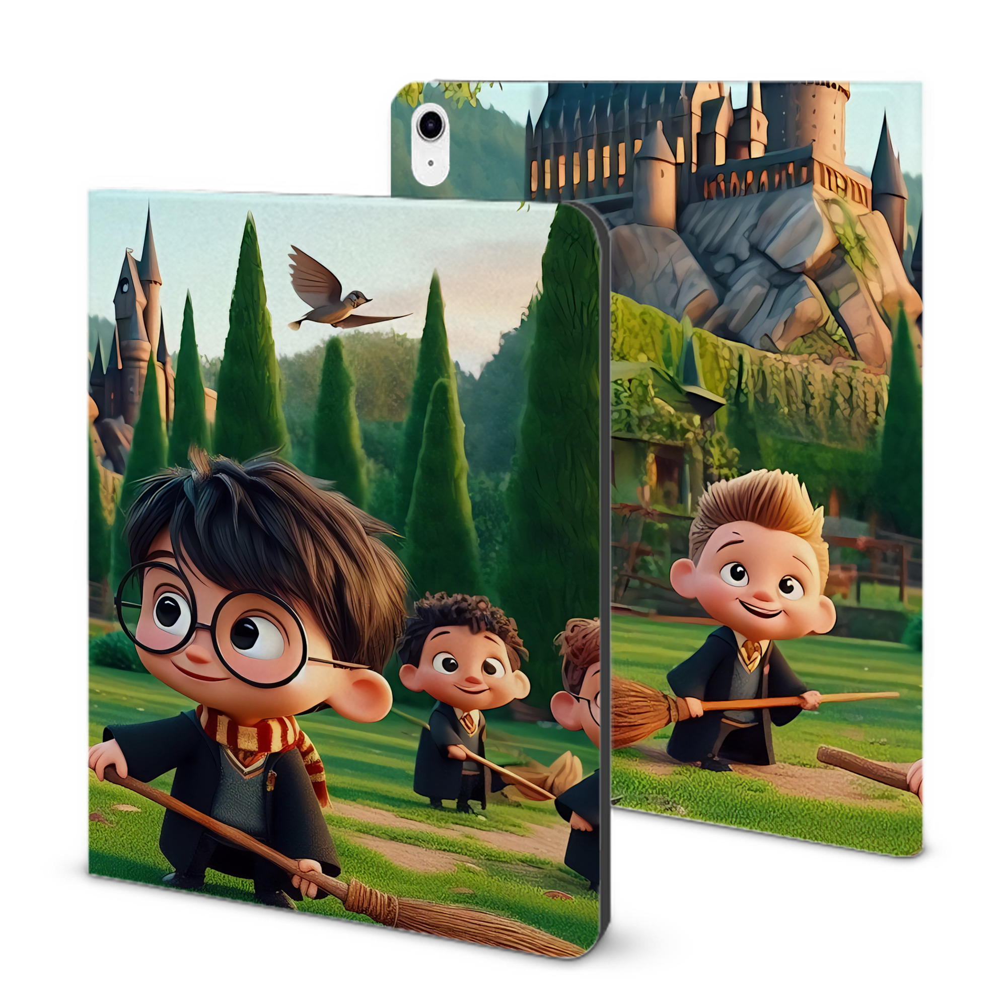 （画像用） Harry Potter ハリー・ポッターシリーズ IPad ケース ブック型 PUレザー TPU 耐衝撃 軽量 薄型 ペン収納なし 全面保護 IPad 各モデル対応